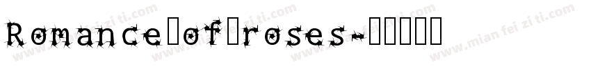 Romance of roses字体转换